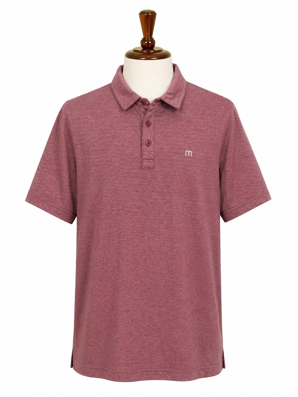 TravisMathew Polo Shirt Red Heather Golf Performance Polo Men’s Lg